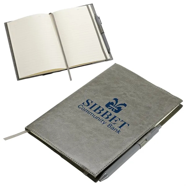 Refillable Leatherette Journal with Pen... from ASI 36730 Ariel Premium Supply Inc