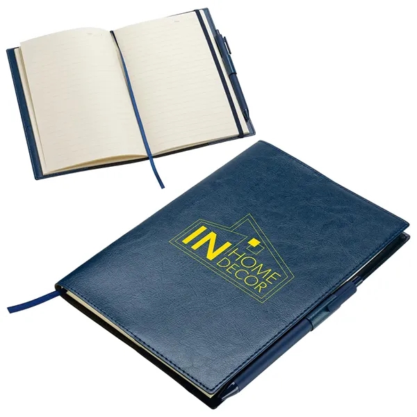 Refillable Leatherette Journal with Pen... from ASI 36730 Ariel Premium Supply Inc