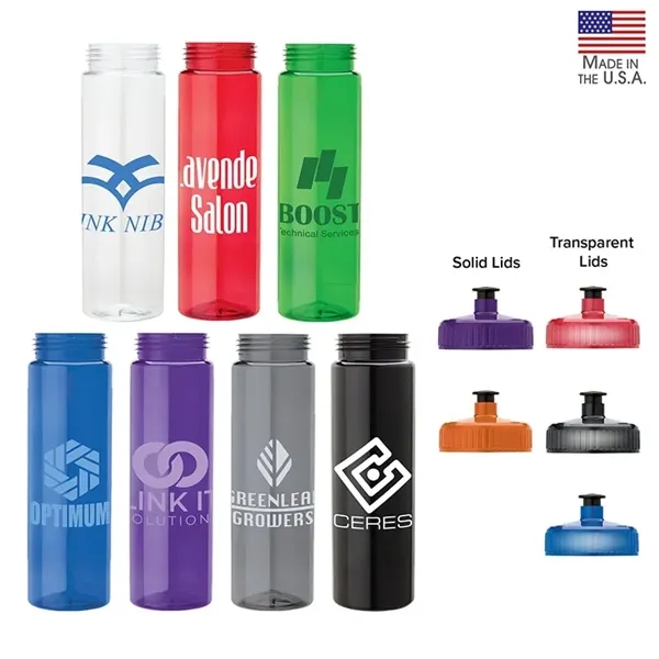 Newport 25 oz. PET Bottle with Pull Spout Lid... from ASI 67866 Logomark/Valumark