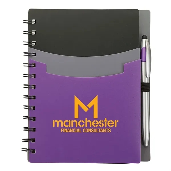 Academy Junior Notebook & Stylus Pen... from ASI 67866 Logomark/Valumark / Valumark™