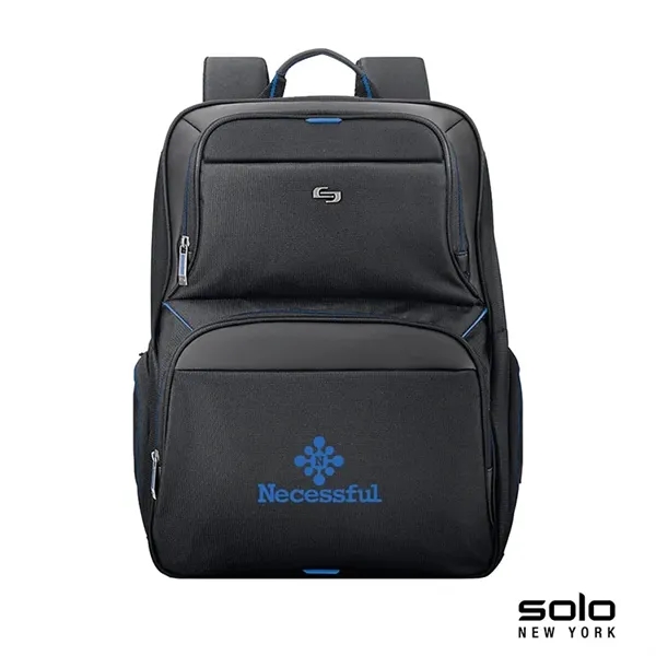 7" x 17.5" x 11.75" leatherette backpack; includes tablet/eReader pocket and... from ASI 67866 Logomark/Valumark