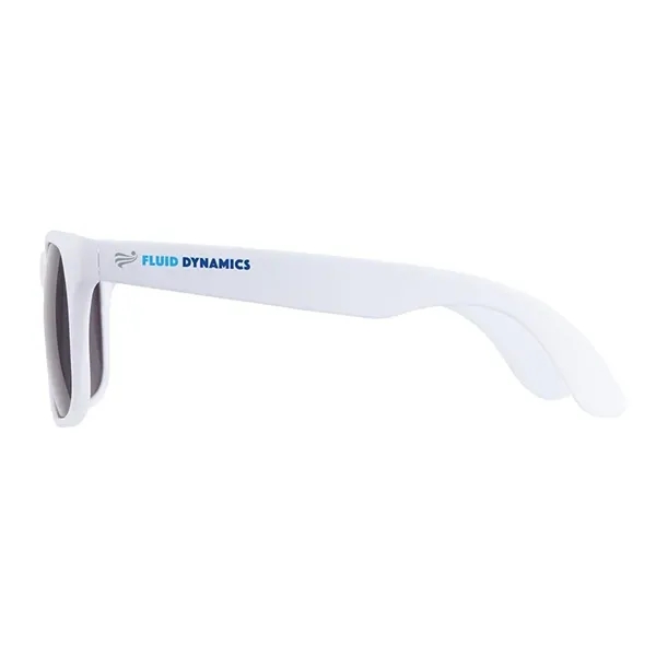 1.75" x 1.94" x 5.5" polycarbonate flare two-tone sunglasses with 100%... from ASI 67866 Logomark/Valumark / Valumark™