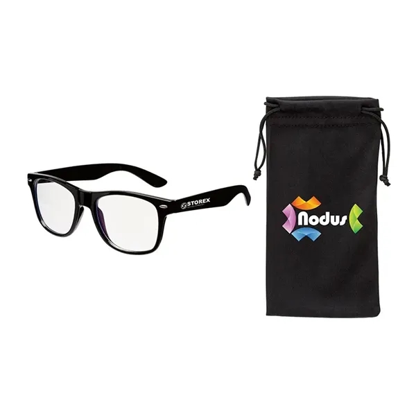 Edmond II Bluelight Blocking Glasses & Pouch... from ASI 67866 Logomark/Valumark