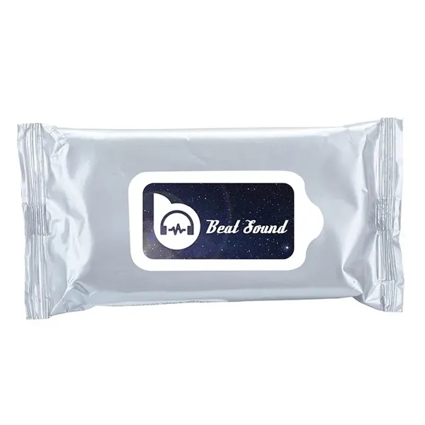 0.62" x 2.75" x 6" pack of Alano antibacterial wet wipes;... from ASI 67866 Logomark/Valumark / Valumark™