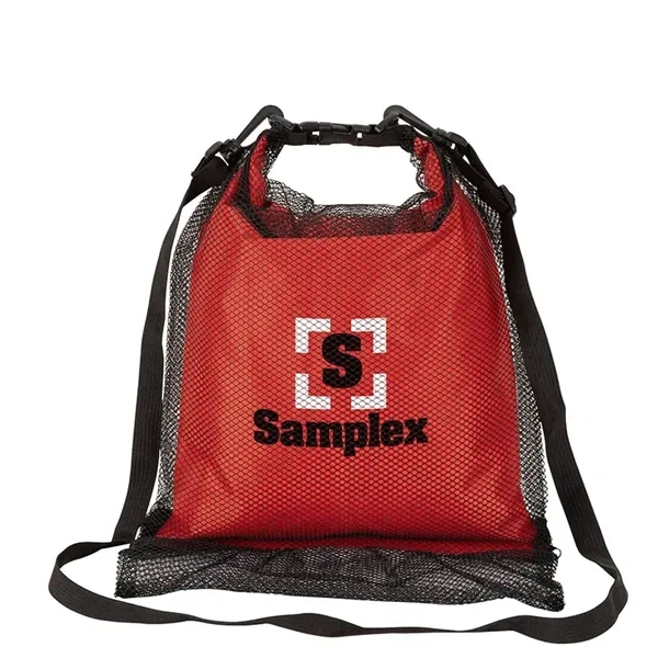 0.25" x 18" x 12" Crestone 3.8-liter waterproof bag with mesh... from ASI 67866 Logomark/Valumark