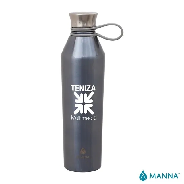 3.5" x 11.75" x 3" Manna™ 25-ounce stainless steel vacuum insulated... from ASI 67866 Logomark/Valumark