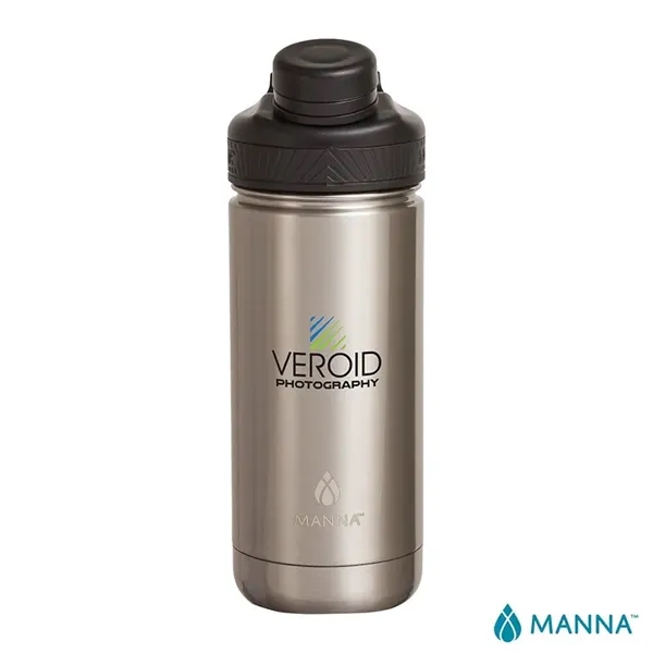 3.62" x 8.75" x 3" Manna™ 18-ounce double wall stainless steel... from ASI 67866 Logomark/Valumark