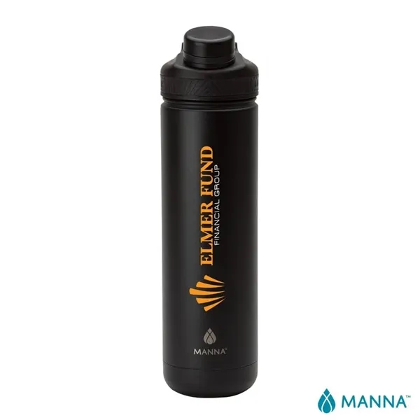 3.62" x 11.25" x 3" Manna™ 26 ounce powder-coated steel double-wall... from ASI 67866 Logomark/Valumark