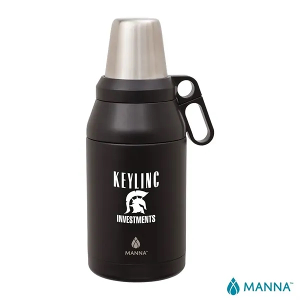5" x 13.69" x 5" Manna™ double-wall stainless steel 64-ounce growler... from ASI 67866 Logomark/Valumark