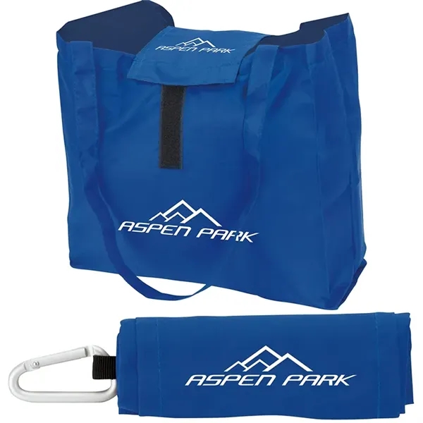 2.5" x 13.5" x 11.5" Viridis polyester foldable tote bag with... from ASI 67866 Logomark/Valumark / Valumark™