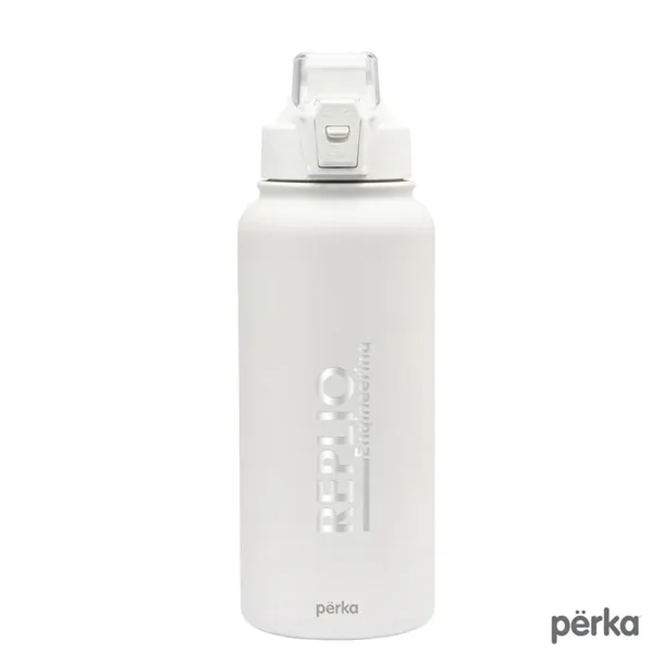 Perka® Rex 32 oz. Double Wall, Stainless Steel Water Bottle... from ASI 67866 Logomark/Valumark