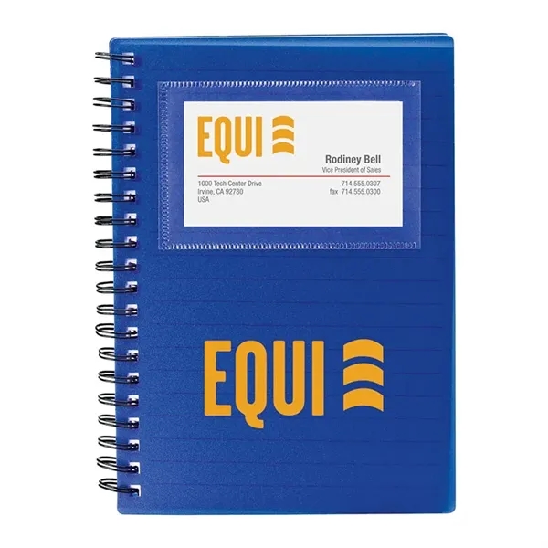 0.75" x 7" x 5.38" 70-page spiral notebook with plastic business... from ASI 67866 Logomark/Valumark / Valumark™