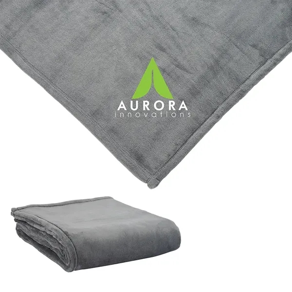 Montreal 60" x 72" Mink Touch Luxury Blanket... from ASI 67866 Logomark/Valumark