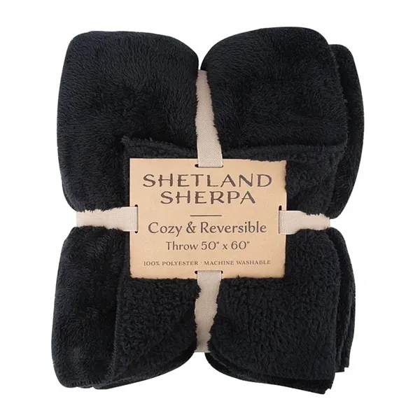 Shetland Sherpa 50 x 60 Reversible Blanket... from ASI 67866 Logomark/Valumark