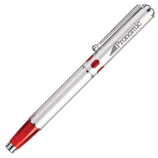 Ballpoint pen with cap-off design, colored cut-out barrel, solid brass cap... from ASI 67866 Logomark/Valumark