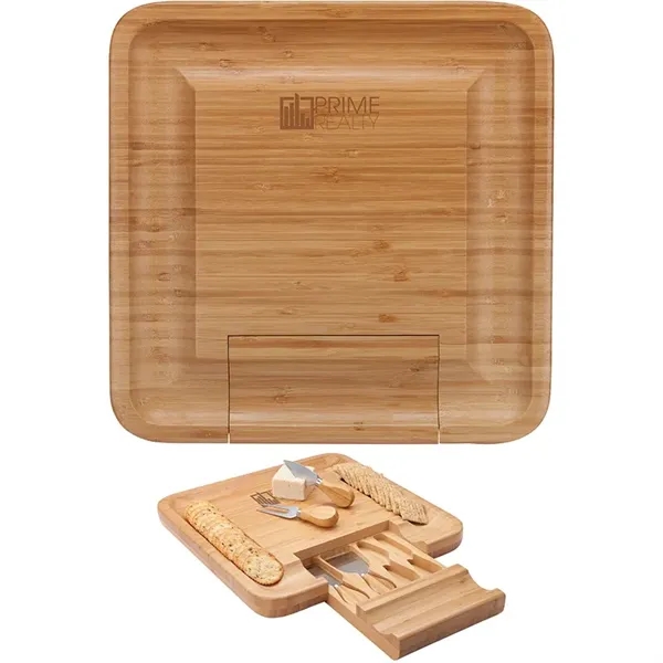 Lorenzi 4 Piece Bamboo Cheese Tray... from ASI 67866 Logomark/Valumark