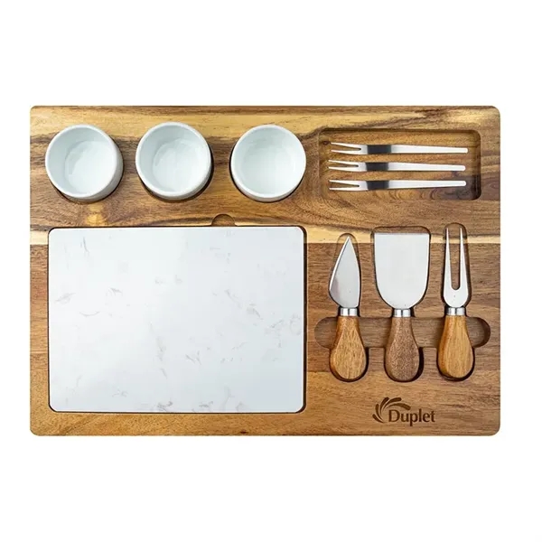 Milton 11-Piece Bamboo Cheese Set... from ASI 67866 Logomark/Valumark