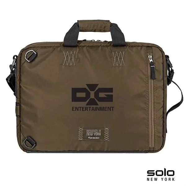 3.38" x 13.56" x 17.31" briefcase-backpack hybrid; includes tablet pocket and... from ASI 67866 Logomark/Valumark