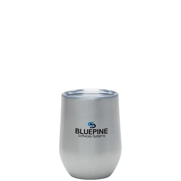 3.25" x 4.5" x 3.25" Aria 12 ounce double wall stainless... from ASI 67866 Logomark/Valumark