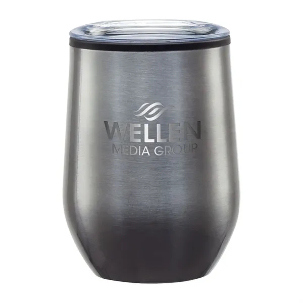 3.5" x 4.75" x 3.5" stainless steel 12-ounce wine tumbler with... from ASI 67866 Logomark/Valumark