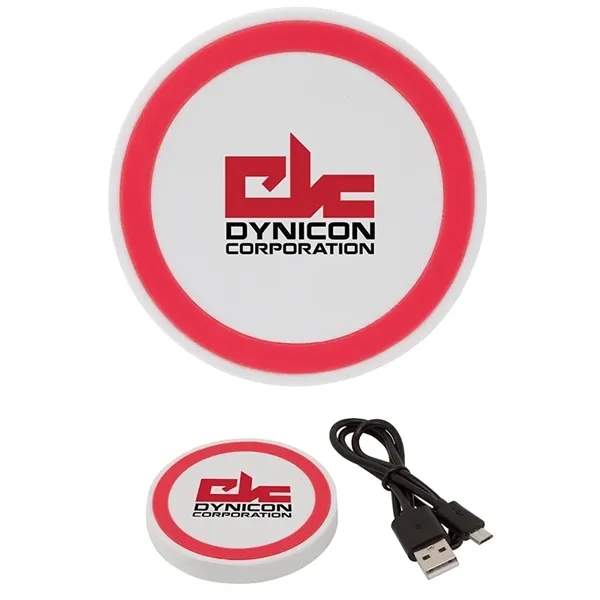 2.75" x 0.38" x 2.75" Boreus wireless charging pad with 20"... from ASI 67866 Logomark/Valumark