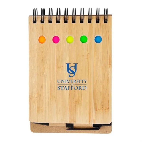 Ridgecrest 3-in-1 Bamboo Jotter w/Pen... from ASI 67866 Logomark/Valumark