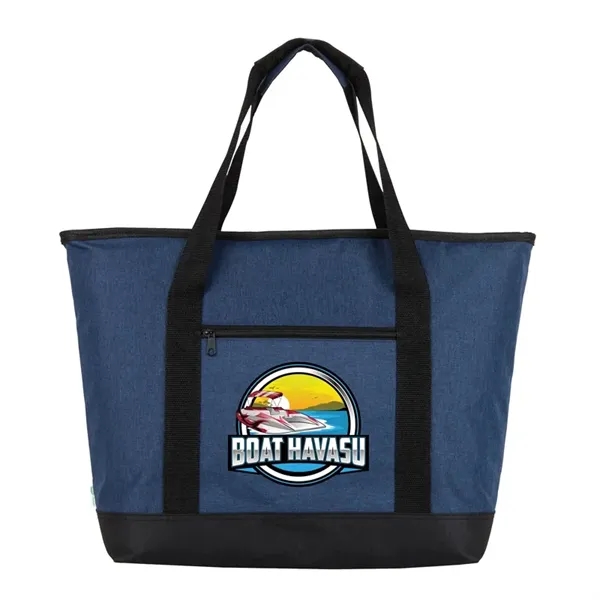 Shoreline RPET 24-Can Cooler Tote Bag... from ASI 67866 Logomark/Valumark