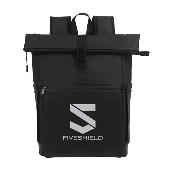 Casey PU Roll-Top Laptop Backpack... from ASI 67866 Logomark/Valumark