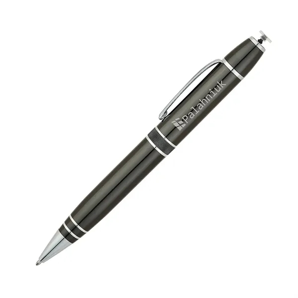 Aluminum twist-action ballpoint pen with retractable precision stylus.... from ASI 67866 Logomark/Valumark