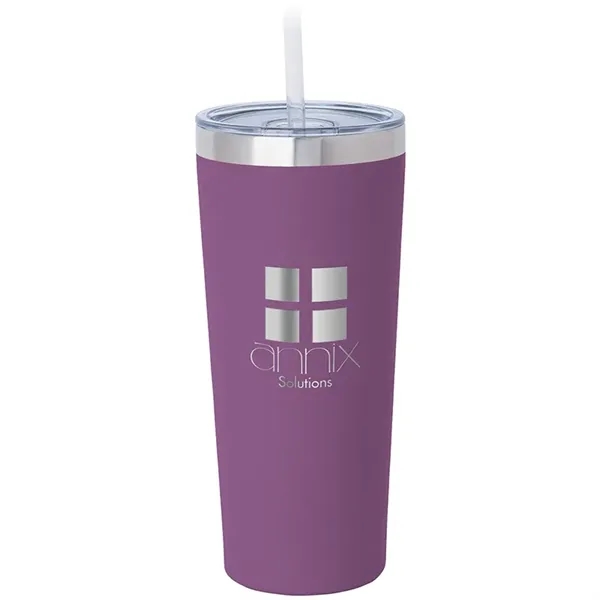 3.44" x 7.75" x 3.38" Biere double-wall stainless steel tumbler with... from ASI 67866 Logomark/Valumark