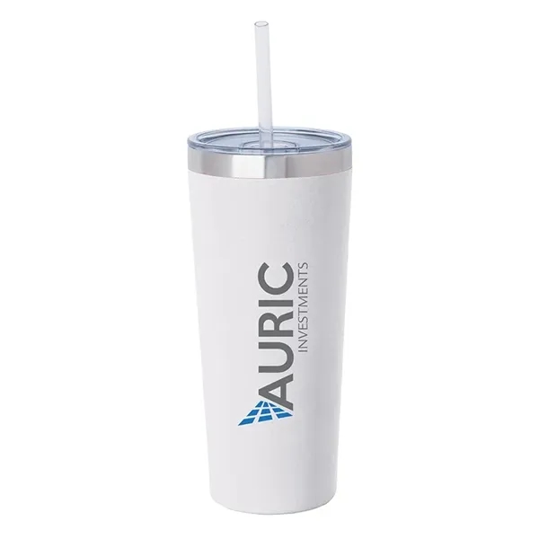 3.44" x 7.75" x 3.38" Biere double-wall stainless steel tumbler with... from ASI 67866 Logomark/Valumark
