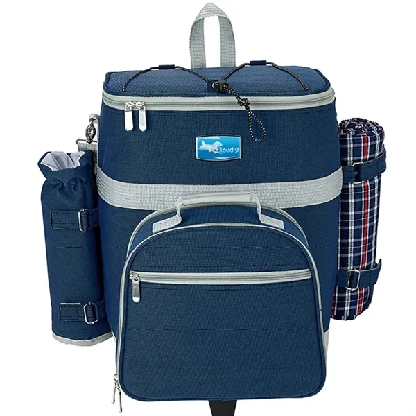 14.5" x 18" x 17" Haywood 4-person insulated trolley picnic bag... from ASI 67866 Logomark/Valumark