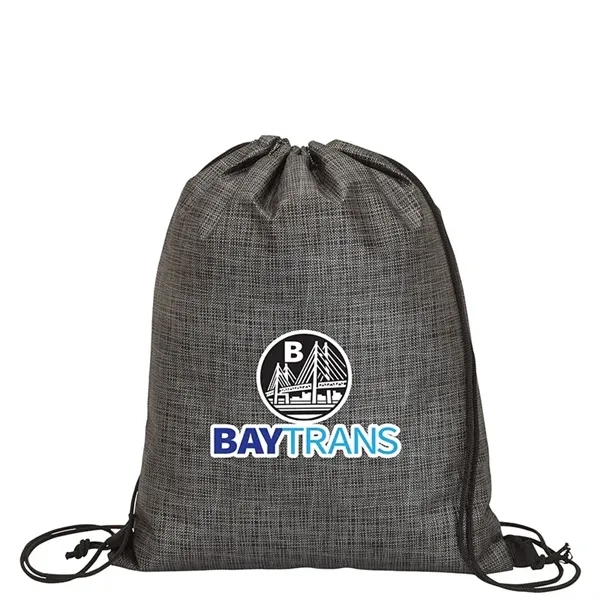 0.25" x 16.5" x 13" Impress drawstring tote with black and... from ASI 67866 Logomark/Valumark / Valumark™