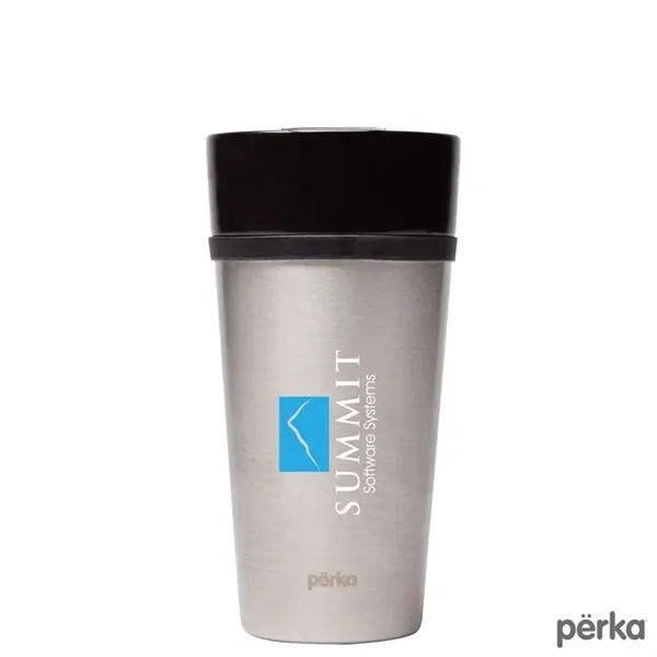 Perka® Linden 14 oz. Double Wall Ceramic Tumbler w/ Stain...... from ASI 67866 Logomark/Valumark