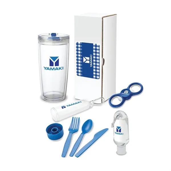 4 piece gift set with 22 oz. tumbler, bottle opener spinner,... from ASI 67866 Logomark/Valumark