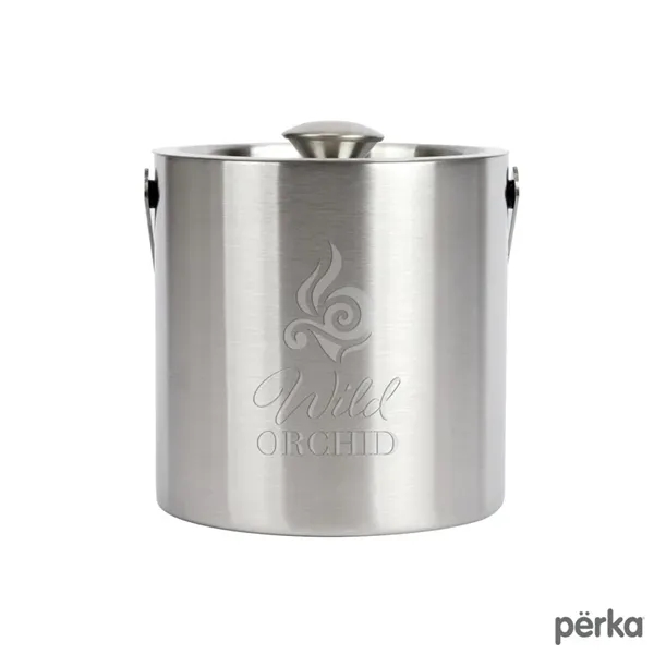 Perka® Quinton 1.3L Double Wall, Stainless Steel Ice Bucket... from ASI 67866 Logomark/Valumark