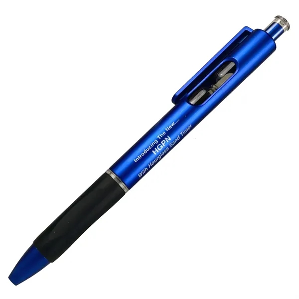 Ballpoint pen with matte barrel with rubber grips and timer.... from ASI 57956 Graphco line