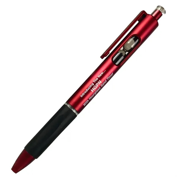 Ballpoint pen with matte barrel with rubber grips and timer.... from ASI 57956 Graphco line