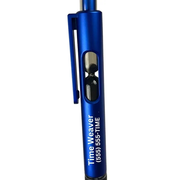 Ballpoint pen with matte barrel with rubber grips and timer.... from ASI 57956 Graphco line