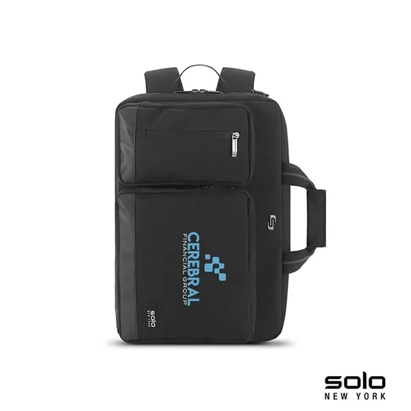 4" x 12" x 16.5" hybrid briefcase with laptop 15.6" laptop... from ASI 67866 Logomark/Valumark