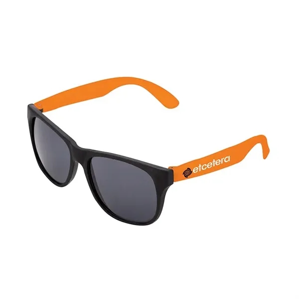 1.75" x 1.94" x 5.5" two-tone polypropylene sunglasses with matte finish... from ASI 67866 Logomark/Valumark / Valumark™