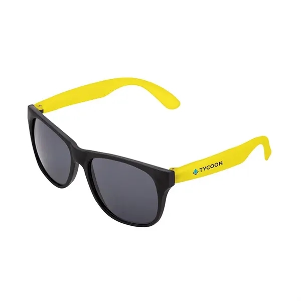 1.75" x 1.94" x 5.5" two-tone polypropylene sunglasses with matte finish... from ASI 67866 Logomark/Valumark / Valumark™