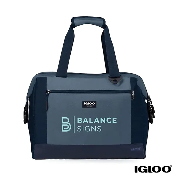 Igloo® MaxCold® Evergreen Snapdown 36-Can RPET Cooler Tote... from ASI 67866 Logomark/Valumark