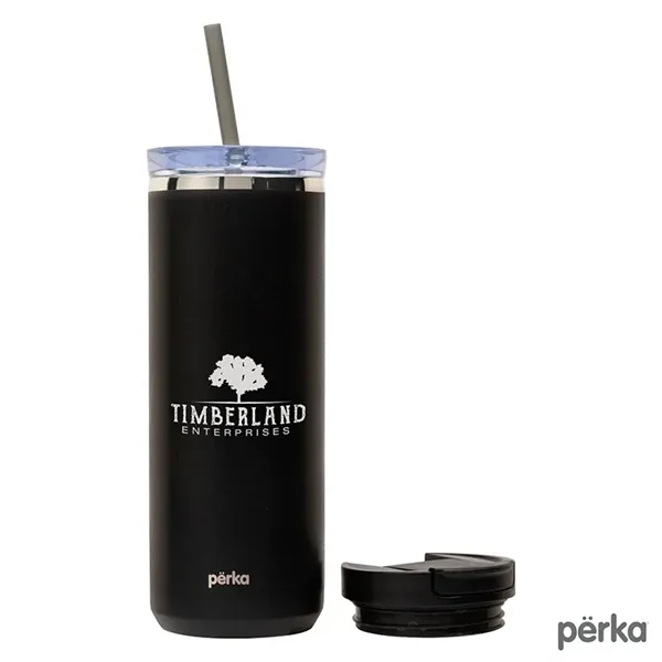 Perka® Trent 18 oz. Double Wall, Stainless Steel Hot/Cold...... from ASI 67866 Logomark/Valumark