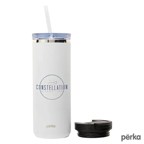 Perka® Trent 18 oz. Double Wall, Stainless Steel Hot/Cold...... from ASI 67866 Logomark/Valumark