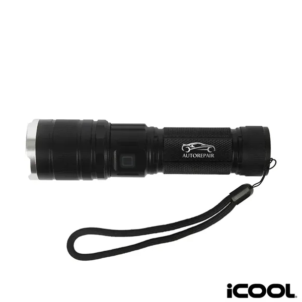 iCOOL® Telluride Rechargeable 480-Lumen Aluminum Tactical...... from ASI 67866 Logomark/Valumark