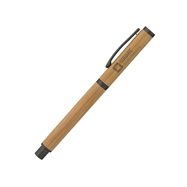 Hana Bamboo Cap-Off Ballpoint Pen... from ASI 67866 Logomark/Valumark