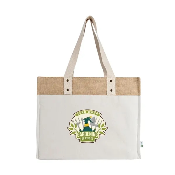 Sophia Canvas Tote With Jute Trim... from ASI 67866 Logomark/Valumark