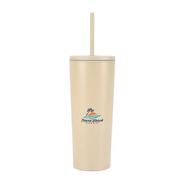Bayard 24 oz. Double Wall Steel/PP Liner Straw Tumbler... from ASI 67866 Logomark/Valumark