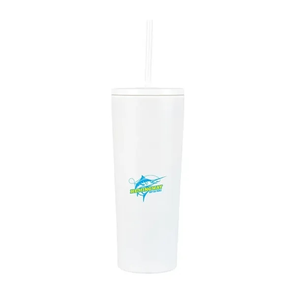 Bayard 24 oz. Double Wall Steel/PP Liner Straw Tumbler... from ASI 67866 Logomark/Valumark
